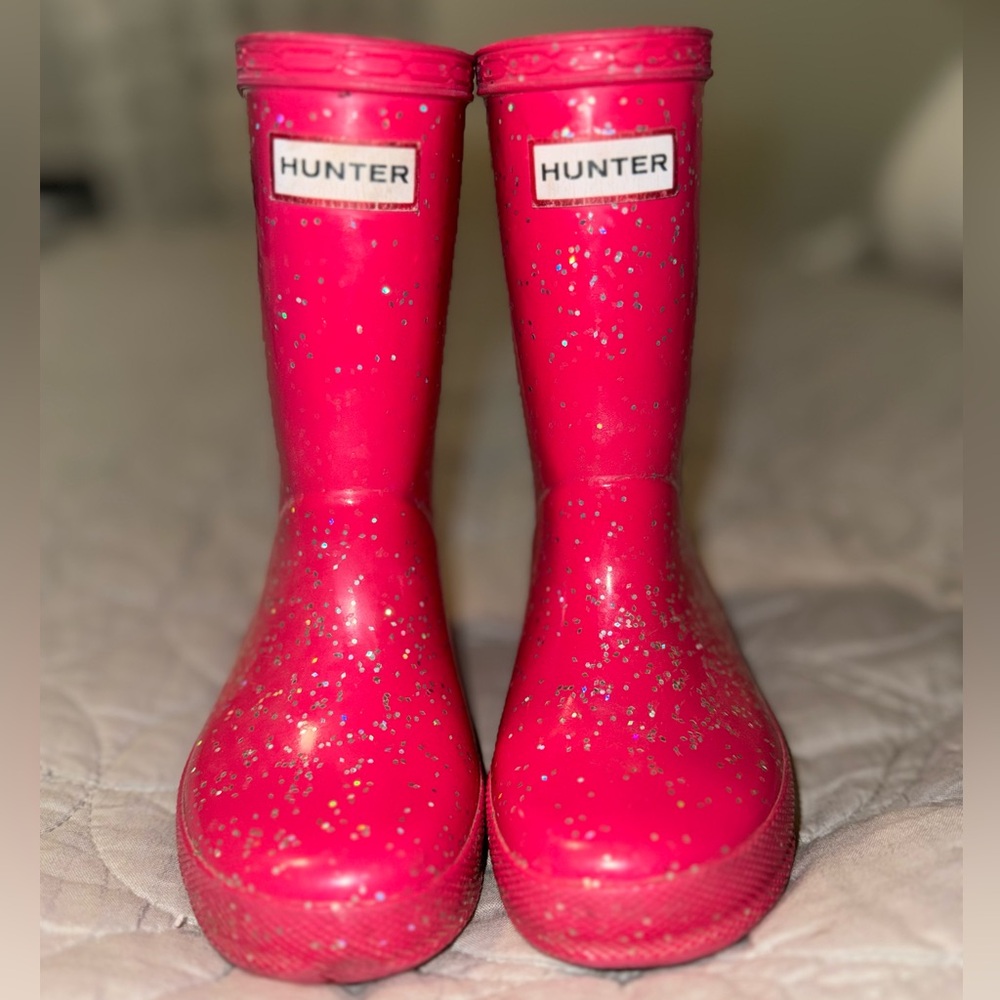 Hunter Rain Boots Sparkly Pink